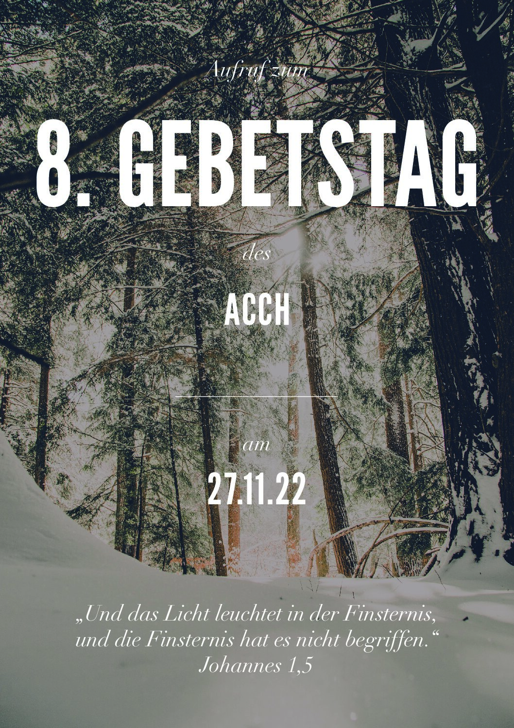 ACCH 8. Gebetsbrief